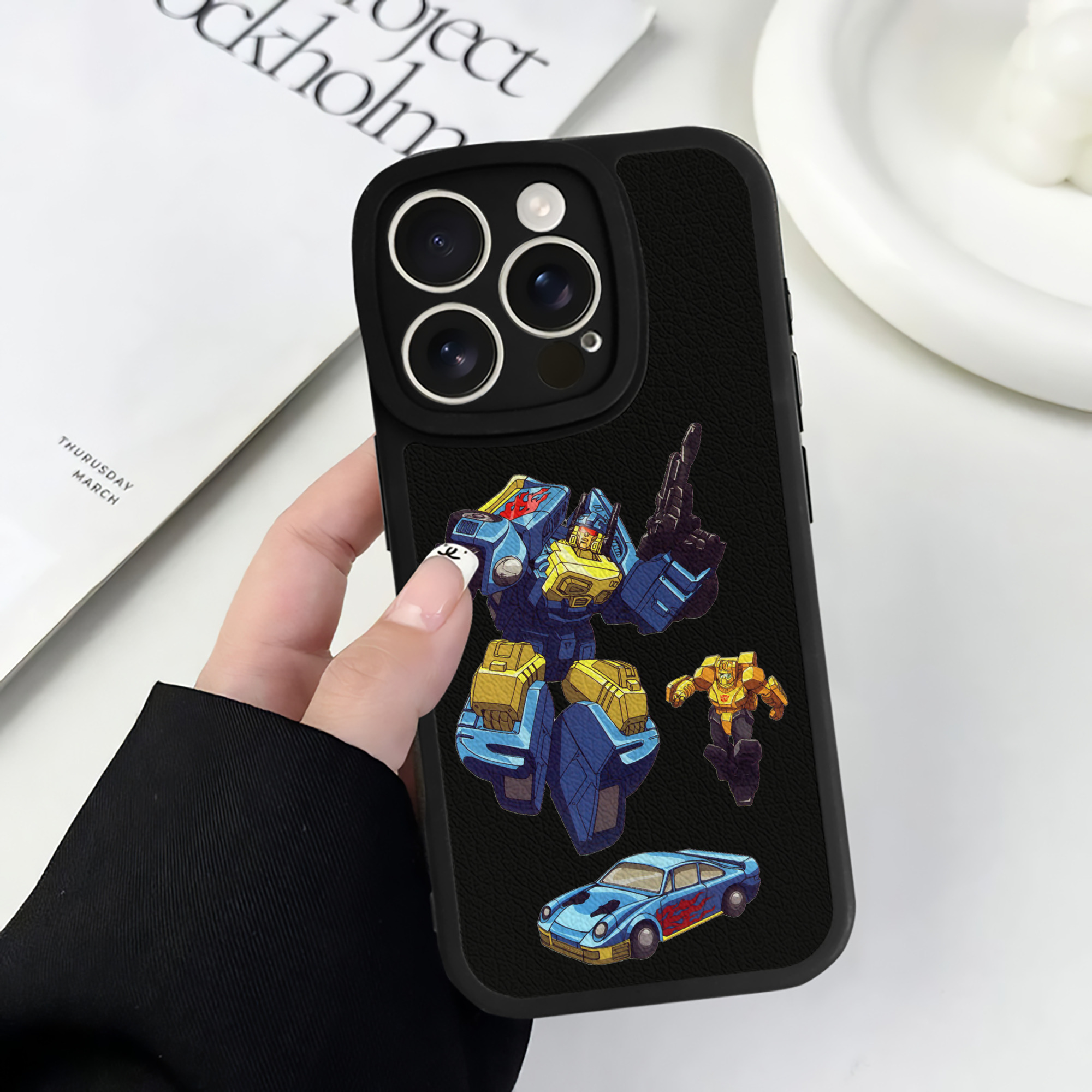 （画像用）  【iPhone 16シリーズ対応】シリコンスマホケース（レザー調） 材質：シリコン
